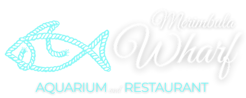 Logo of a restaurant with a fish icon and text on a white background